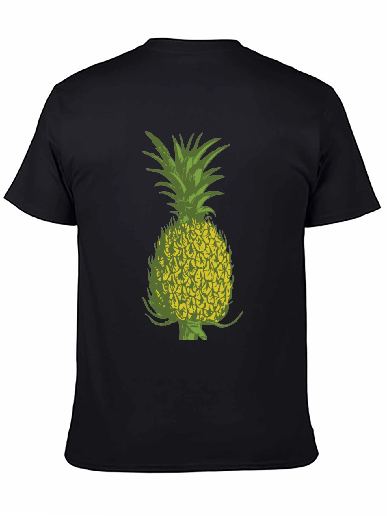 Pineapple Graphic Black Tee