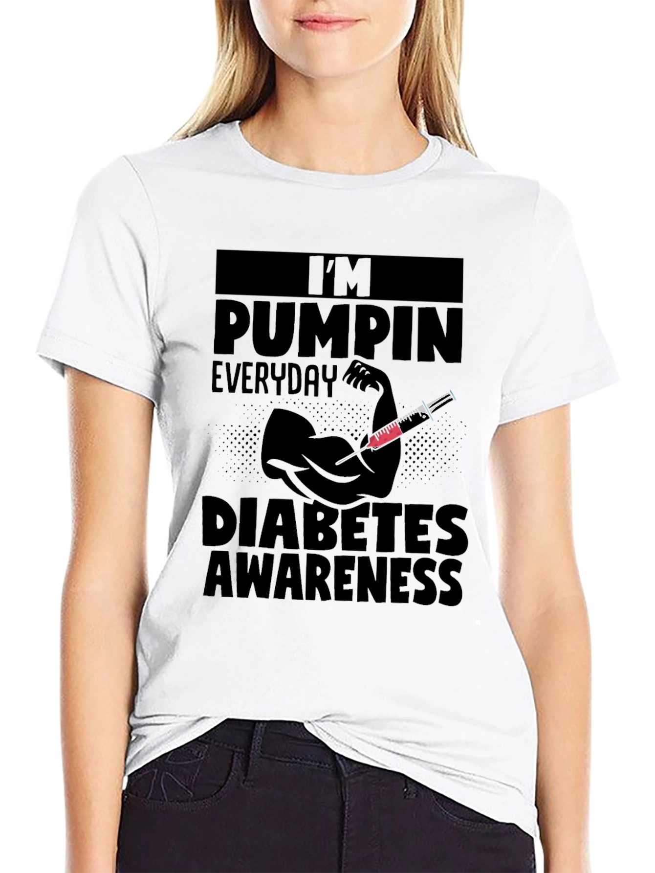 Diabetes Awareness T-Shirt Pumping Everyday