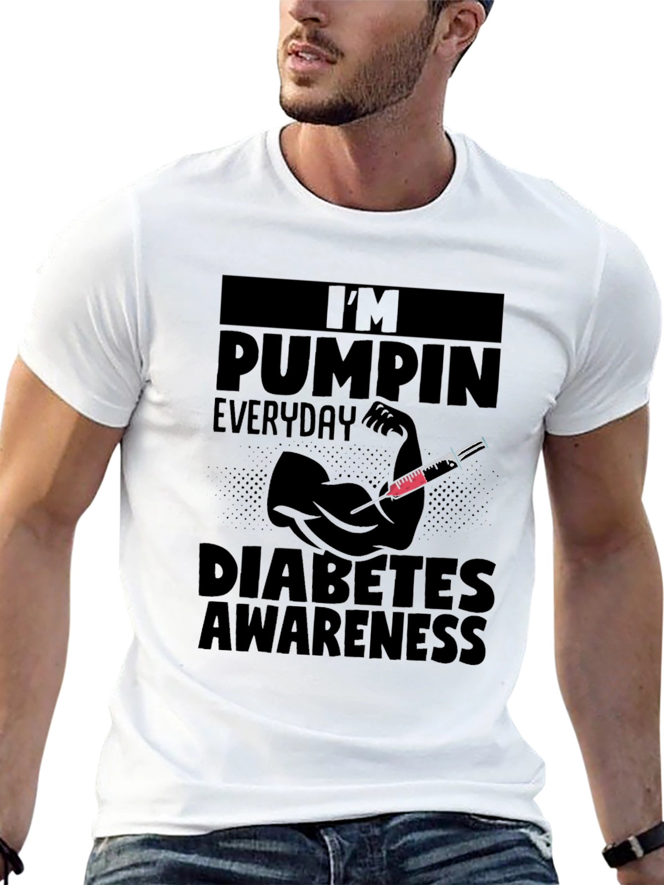 Diabetes Awareness T-Shirt Pumping Everyday