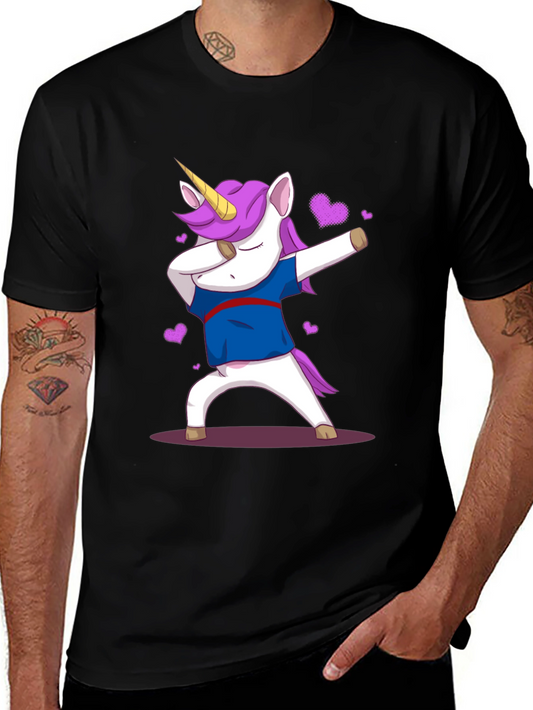 Dabbing Unicorn Graphic Tee - Fun & Unique Design