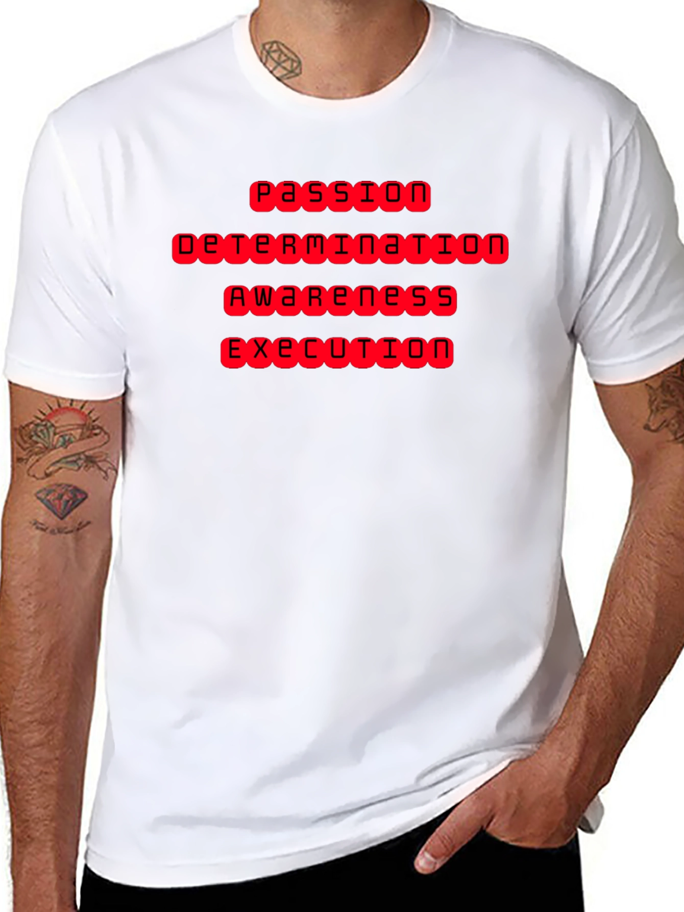 Passion Determination Awareness Execution T-Shirt