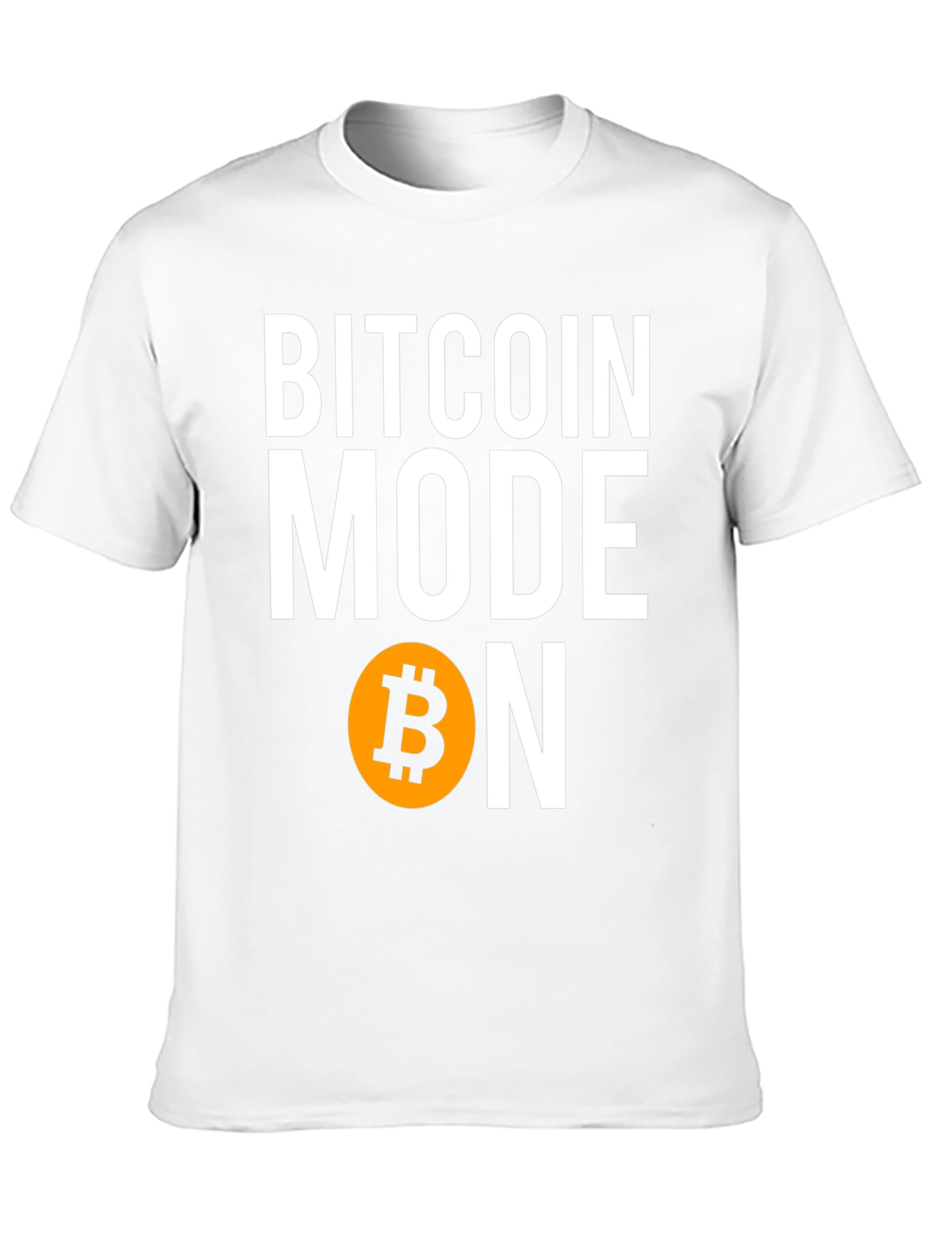 Bitcoin Mode ON Graphic Tee - Crypto Enthusiast Shirt