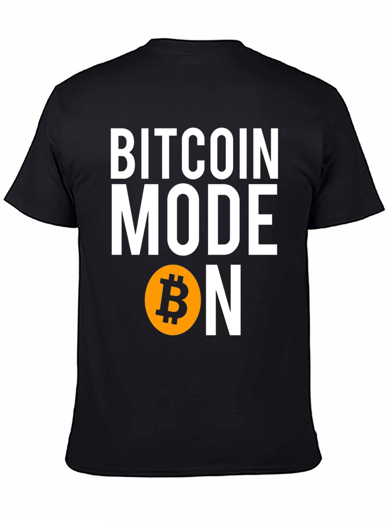 Bitcoin Mode ON Graphic Tee - Crypto Enthusiast Shirt