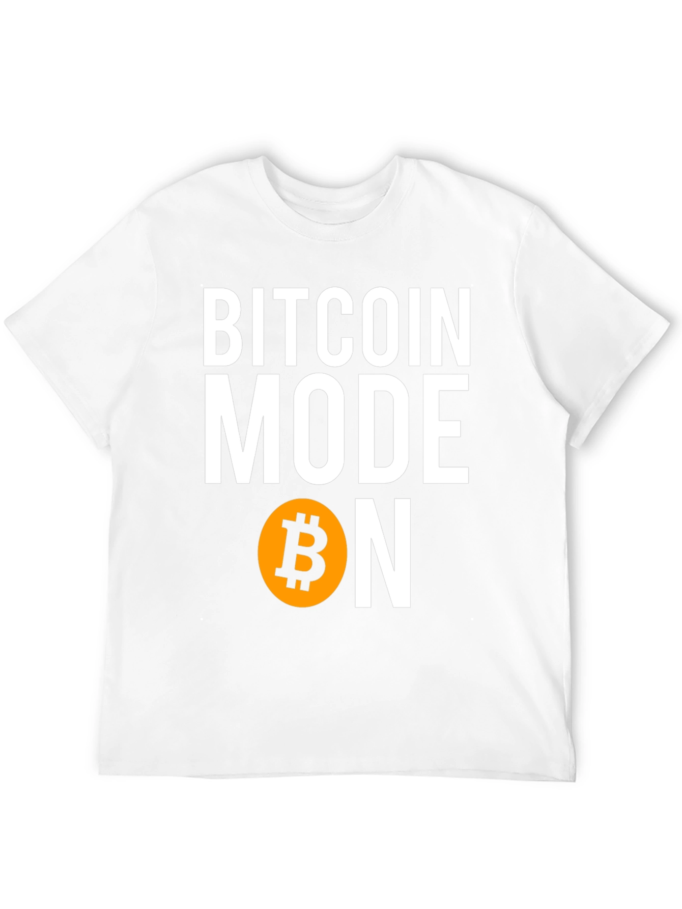 Bitcoin Mode ON Graphic Tee - Crypto Enthusiast Shirt