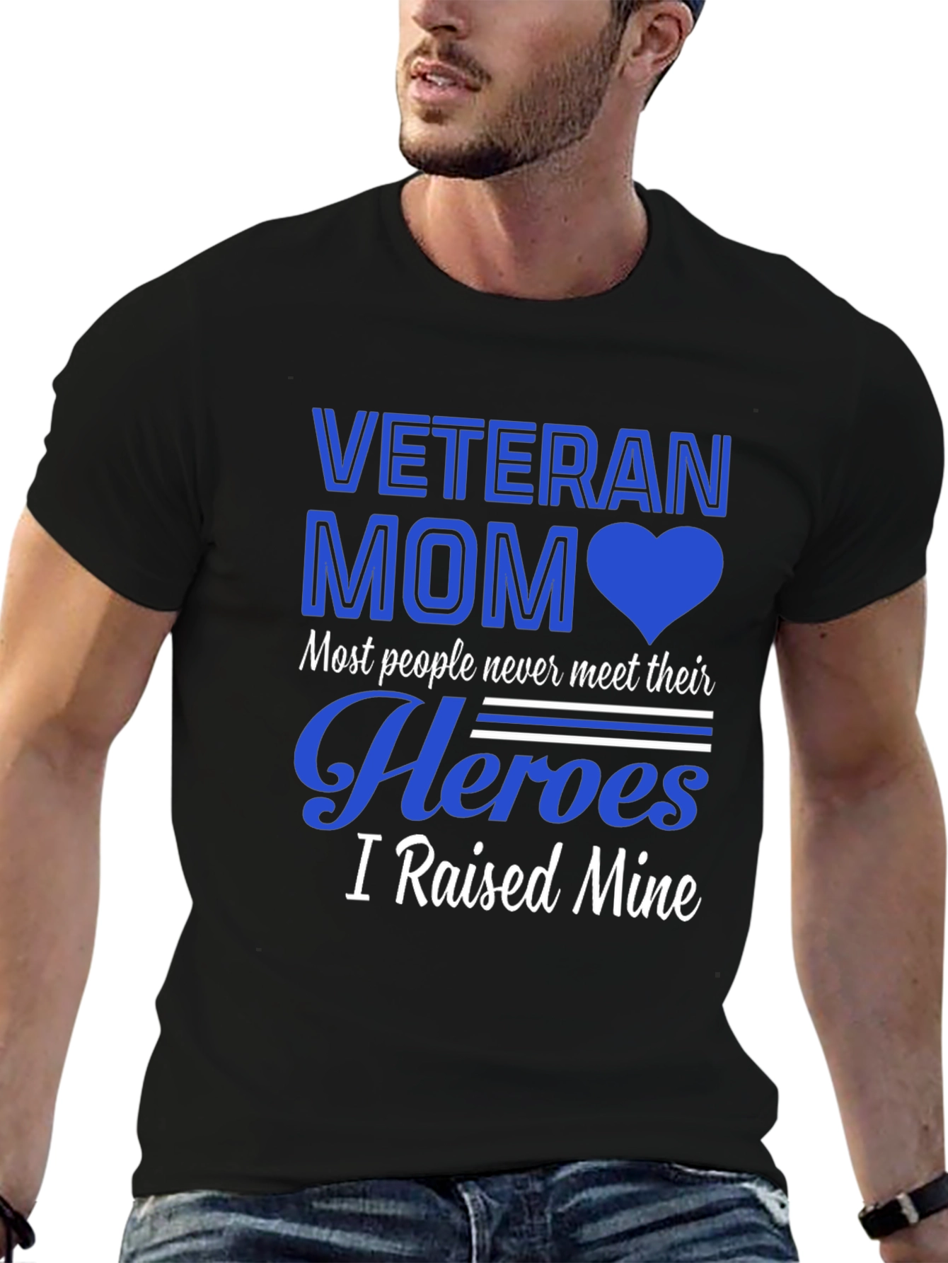 Veteran Mom T-Shirt - Raised My Heroes!