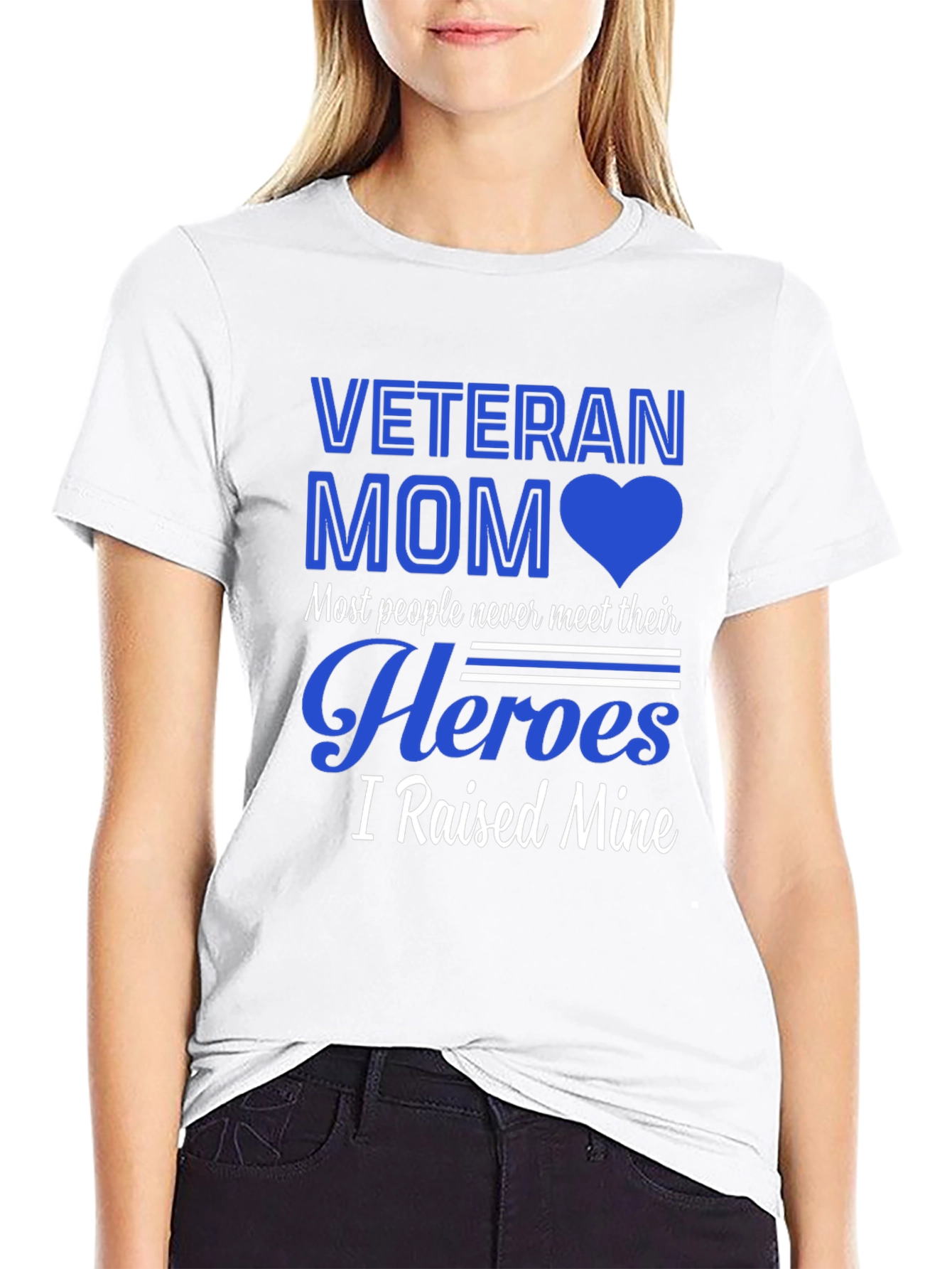 Veteran Mom T-Shirt - Raised My Heroes!