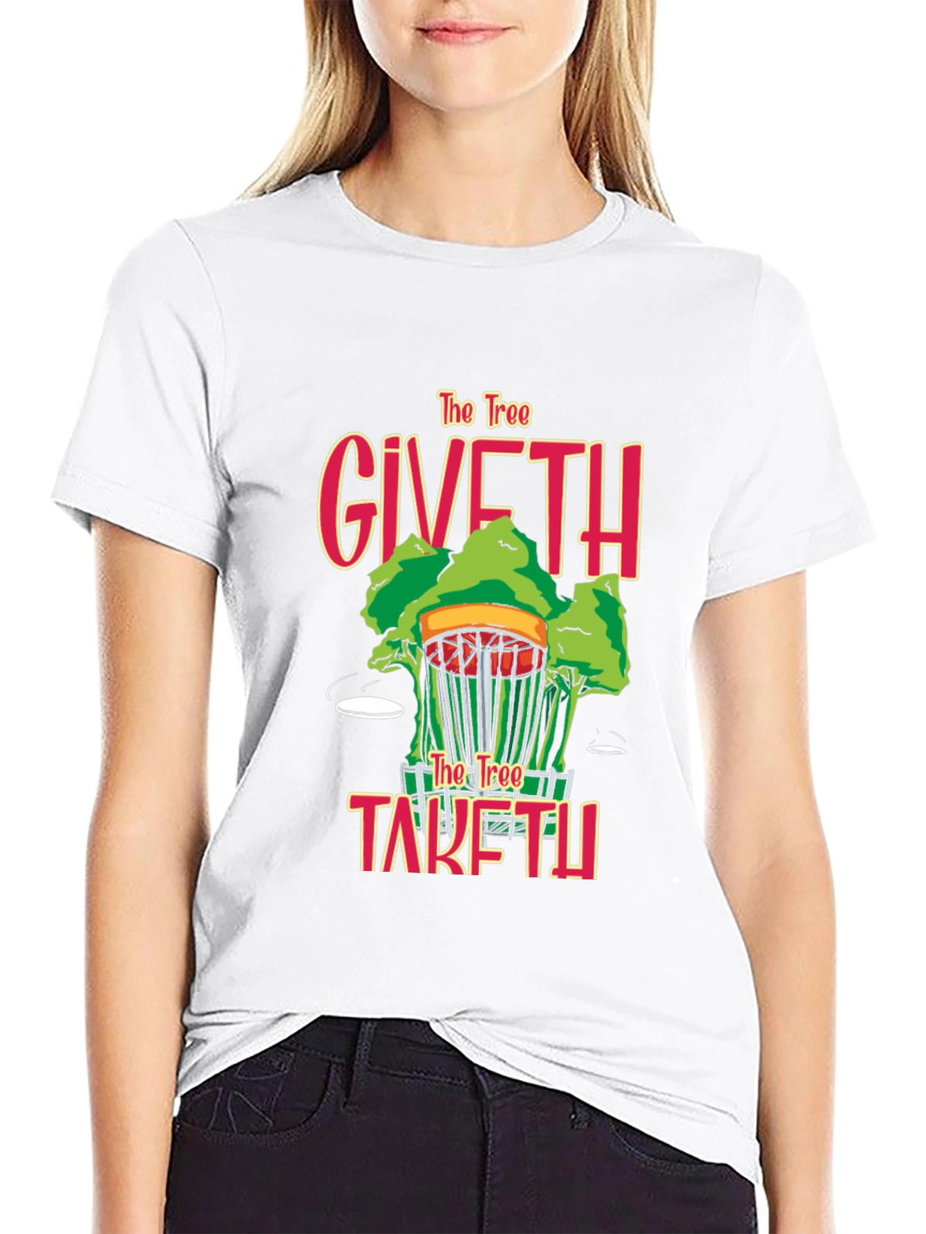 Disc Golf T-Shirt - The Tree Giveth Taketh Away