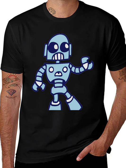 Robot Graphic Black T-Shirt