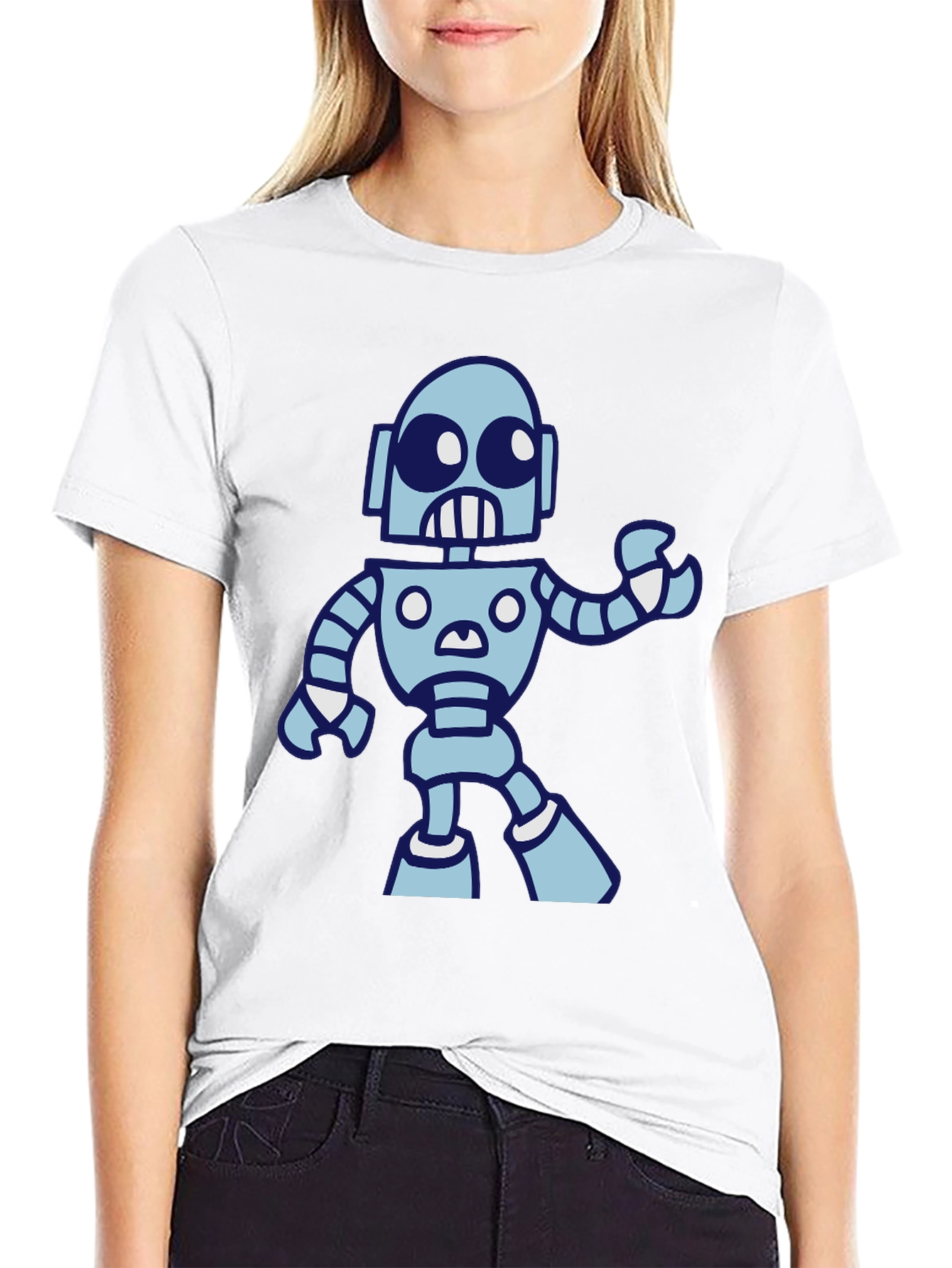 Robot Graphic Black T-Shirt