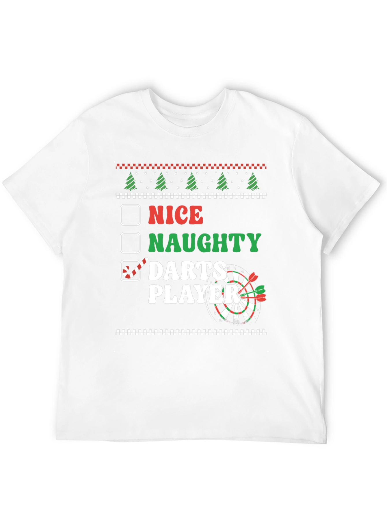 Nice Naughty Darts Player Graphic T-Shirt