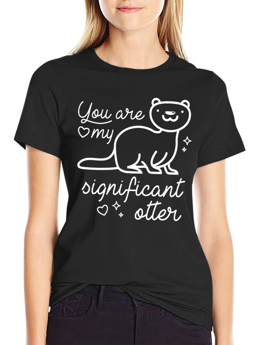 Significant Otter T-Shirt - Cute Animal Graphic Tee