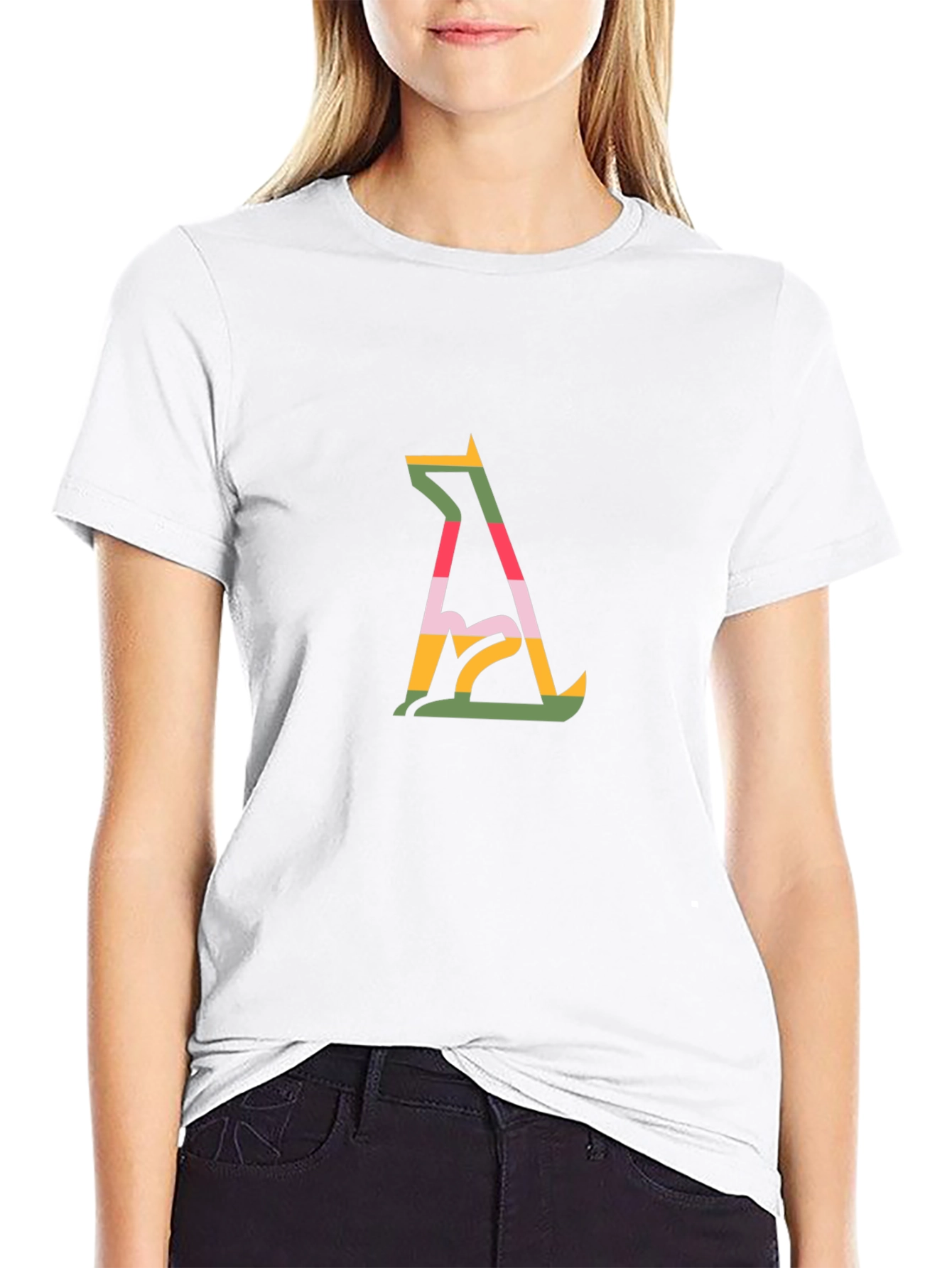 Modern Graphic Dog T-Shirt - Stylish Pet Lover Tee