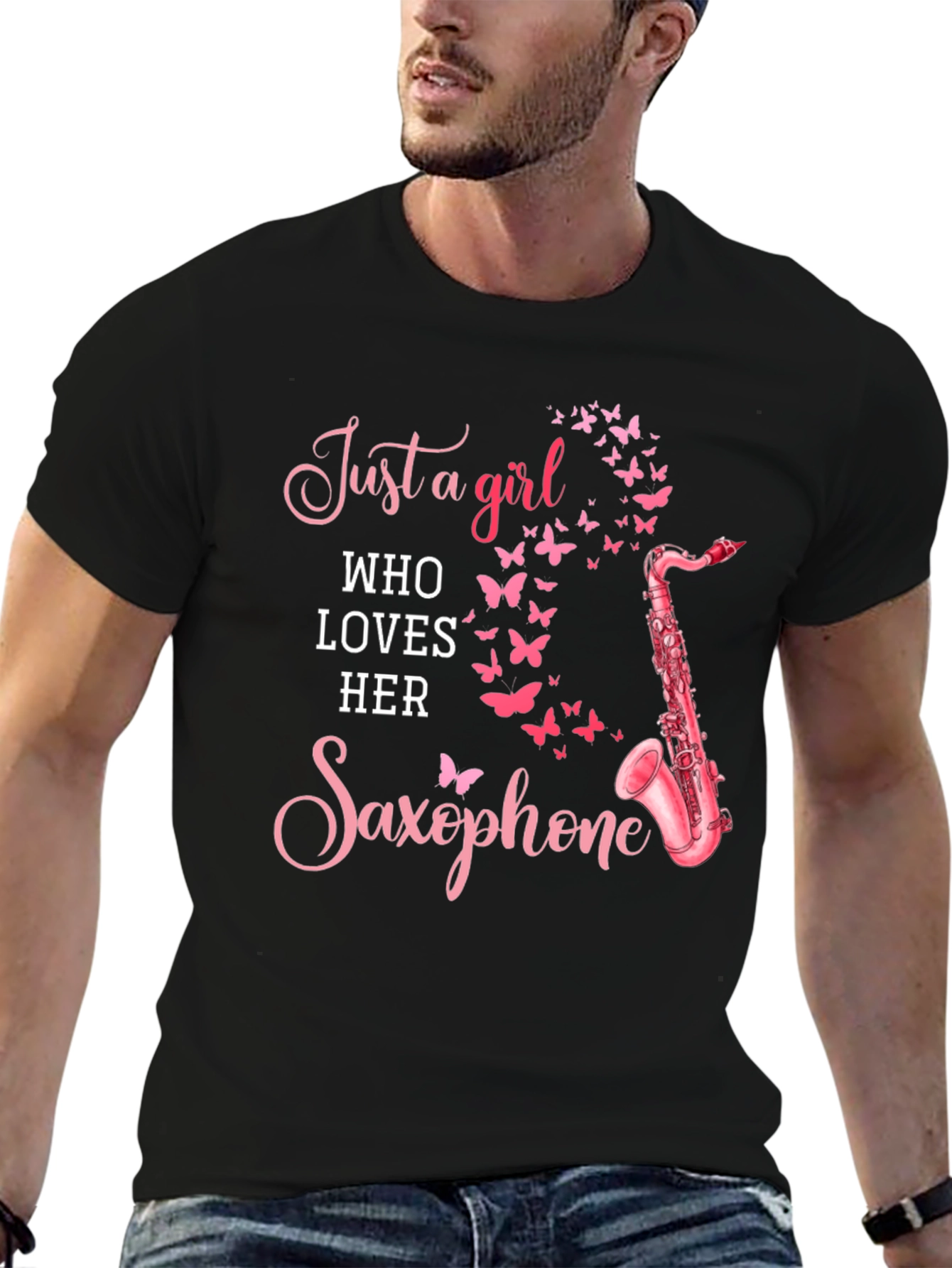 Girl Loves Saxophone T-Shirt