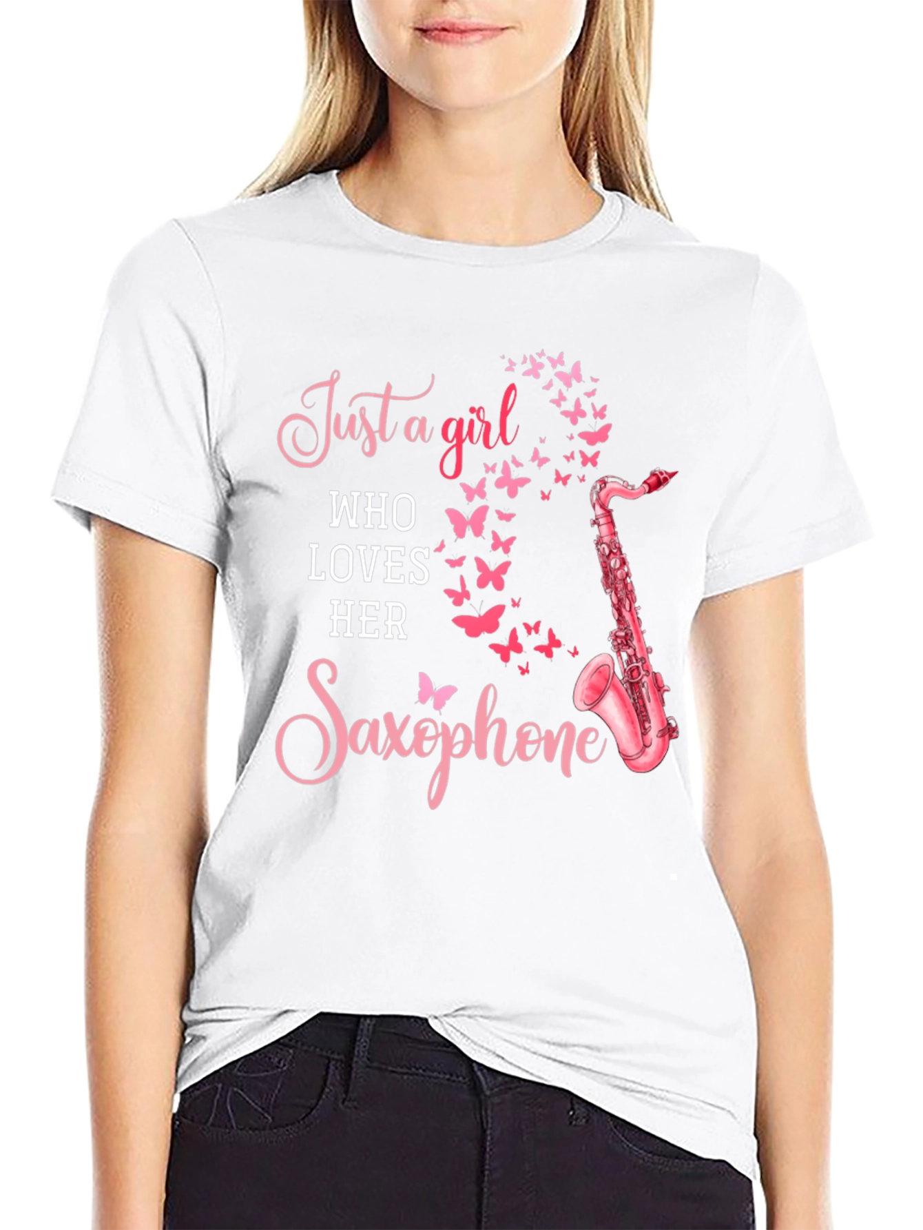 Girl Loves Saxophone T-Shirt