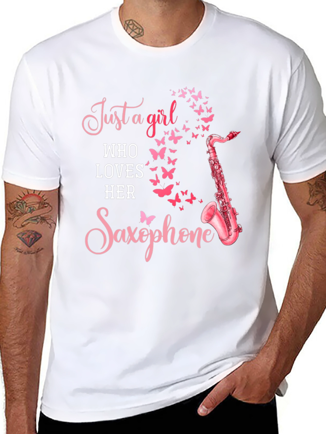 Girl Loves Saxophone T-Shirt