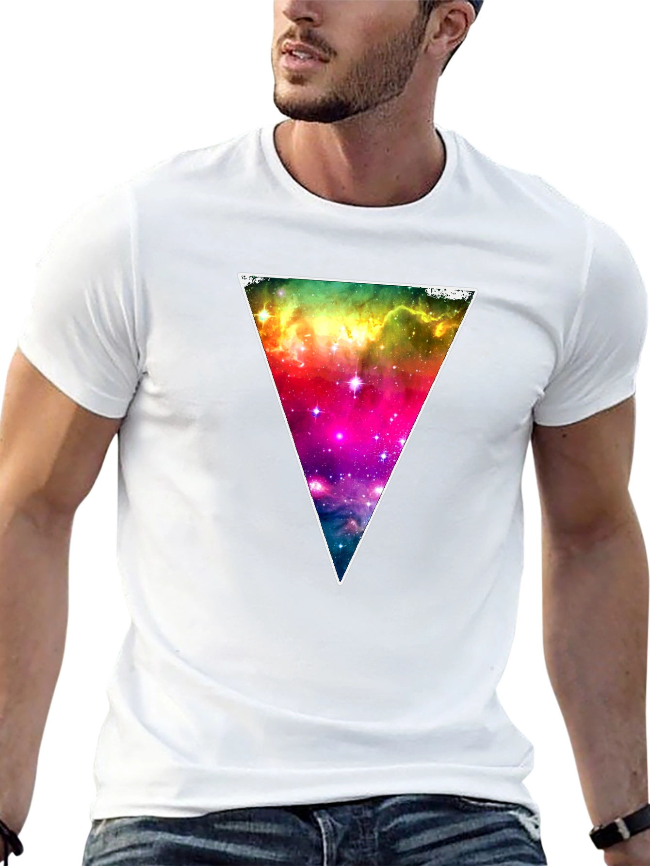 Cosmic Triangle Black T-Shirt