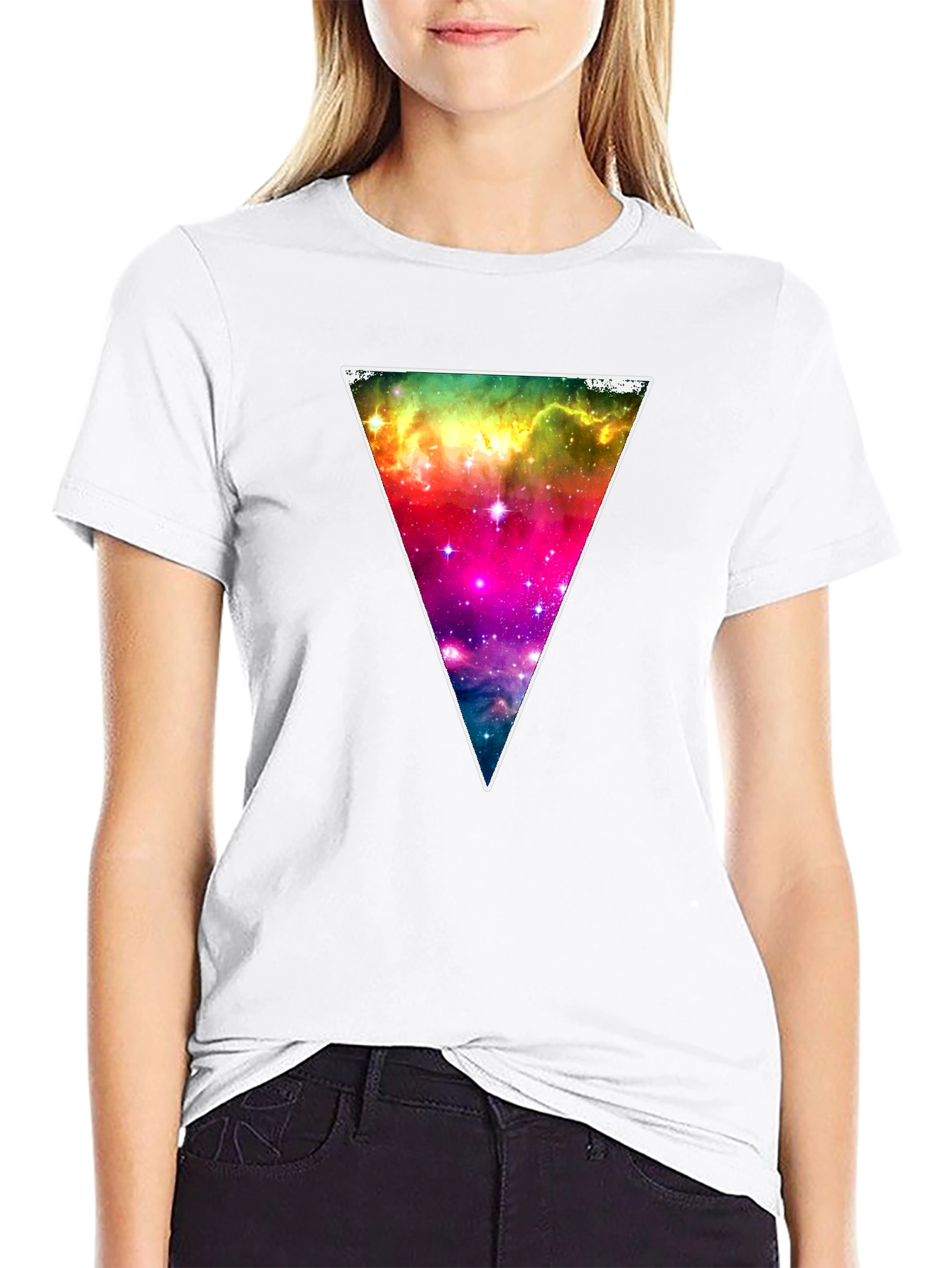 Cosmic Triangle Black T-Shirt