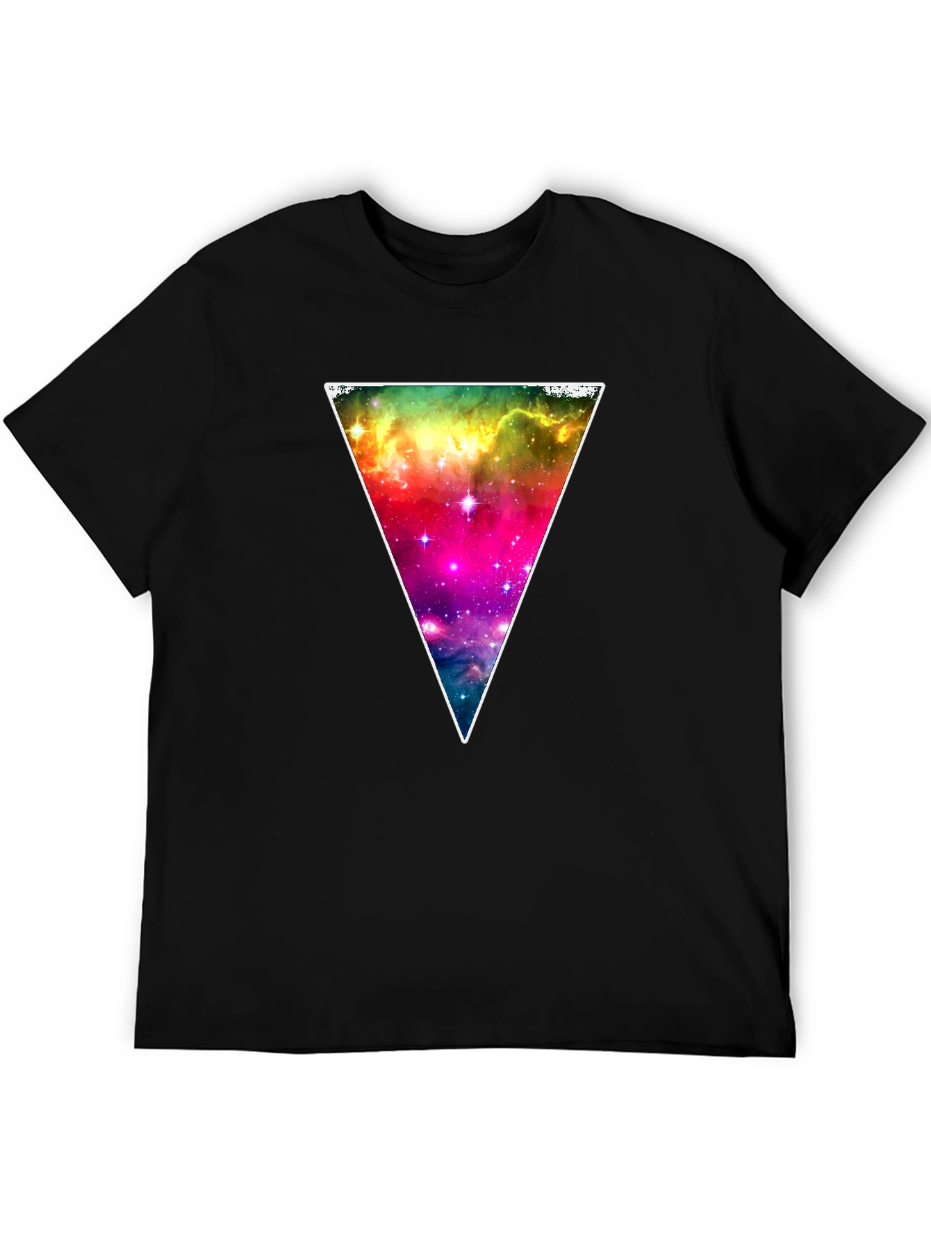 Cosmic Triangle Black T-Shirt