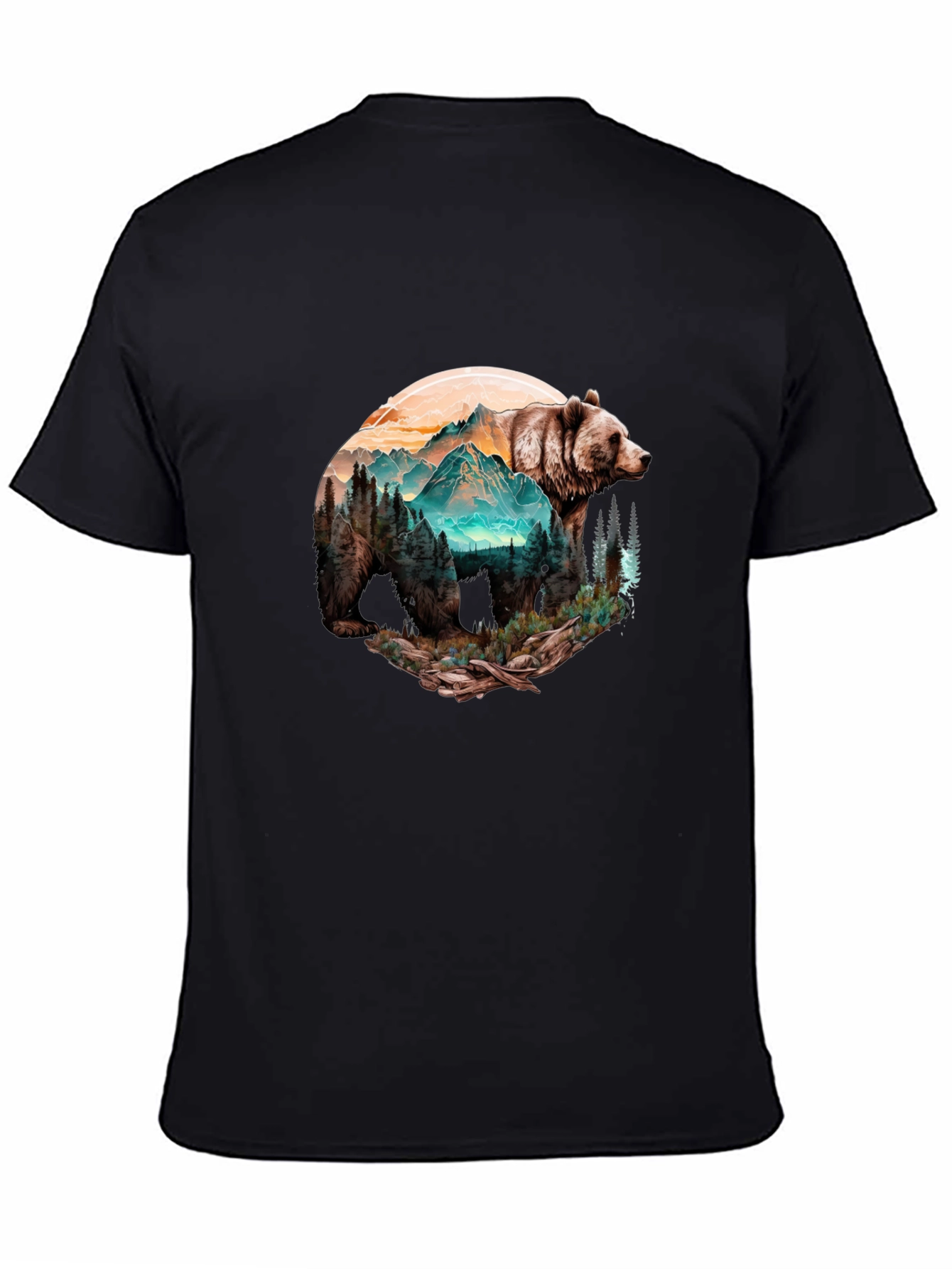 Bear Mountain Graphic Black T-Shirt