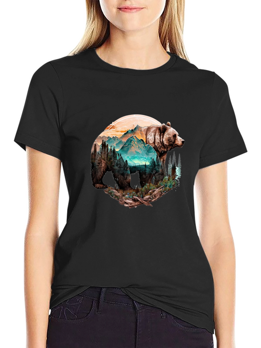 Bear Mountain Graphic Black T-Shirt