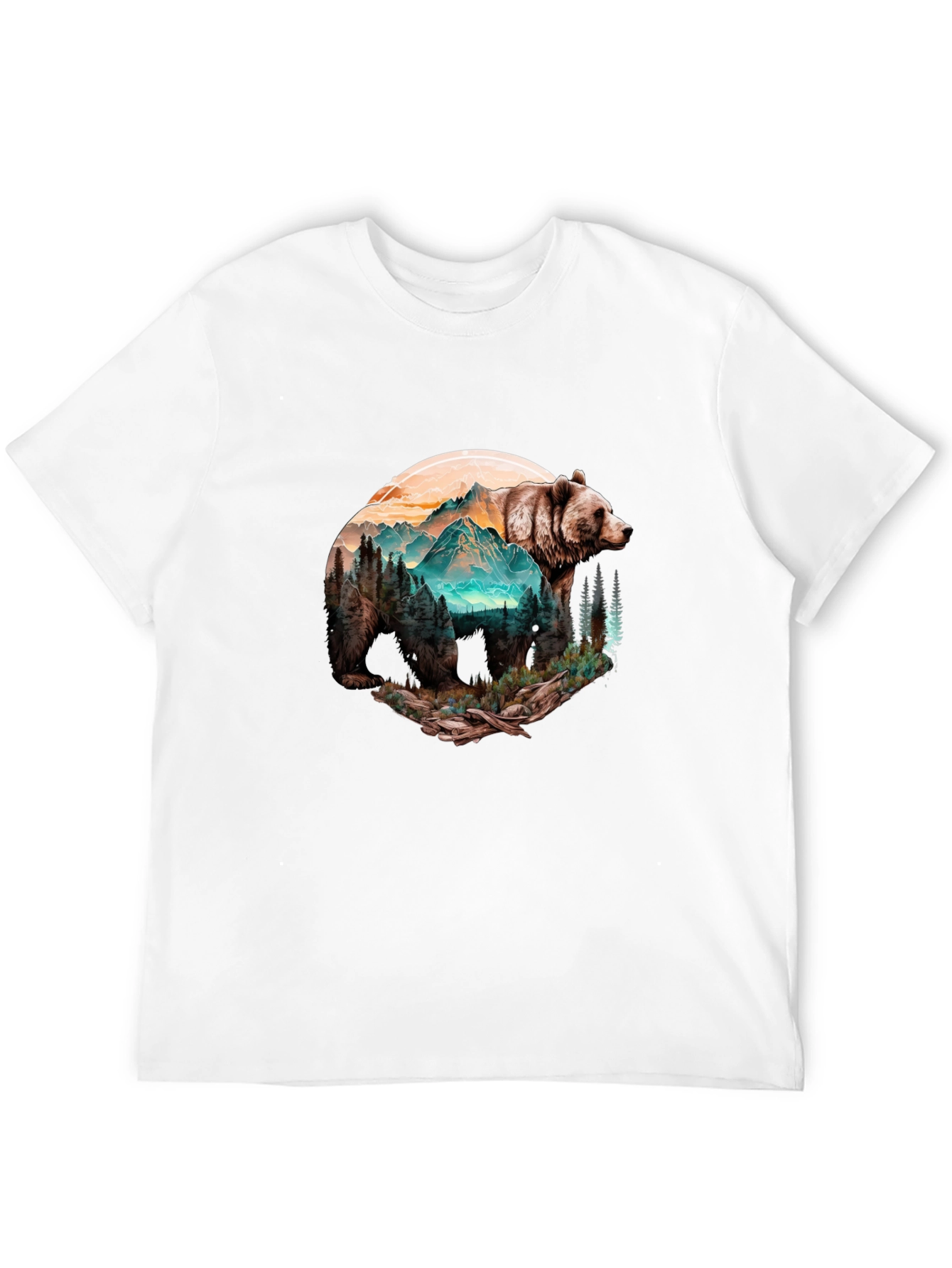 Bear Mountain Graphic Black T-Shirt