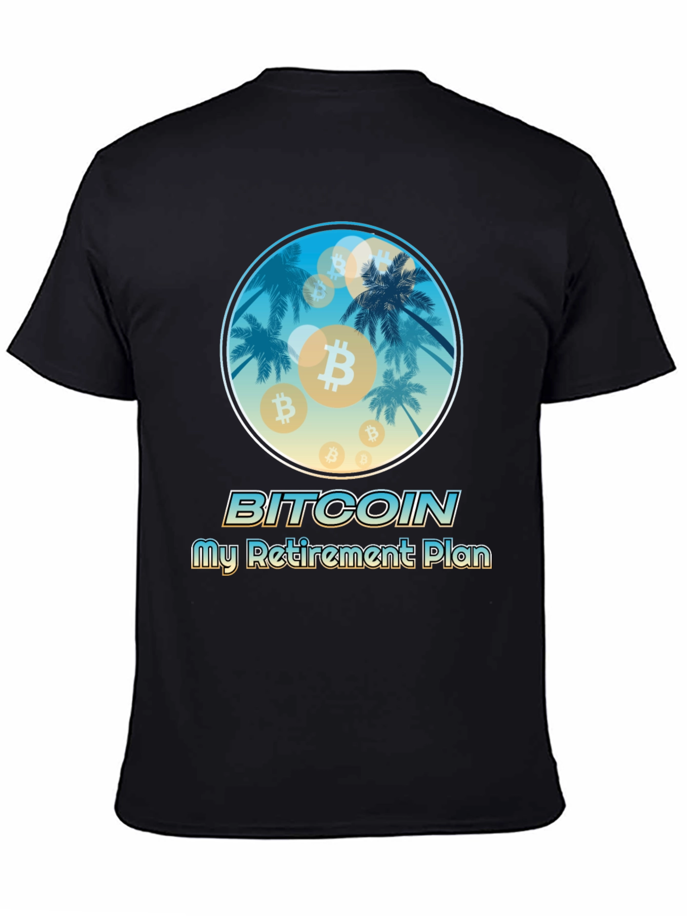 Bitcoin Retirement Plan Black T-Shirt