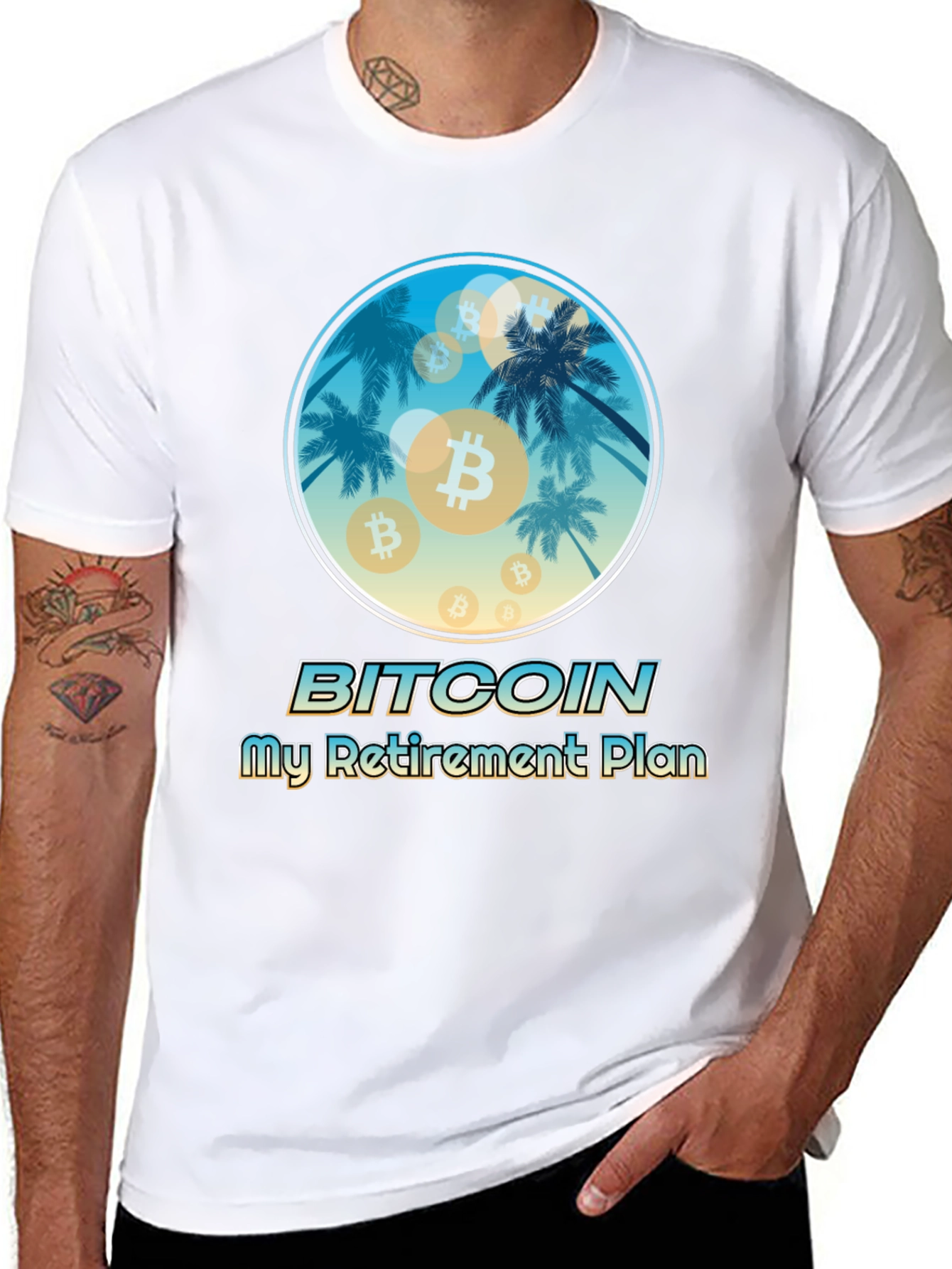 Bitcoin Retirement Plan Black T-Shirt