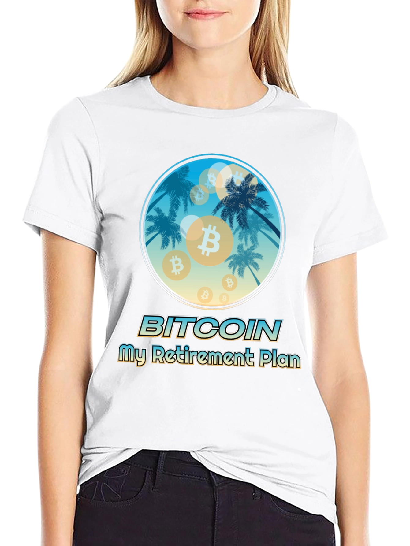 Bitcoin Retirement Plan Black T-Shirt