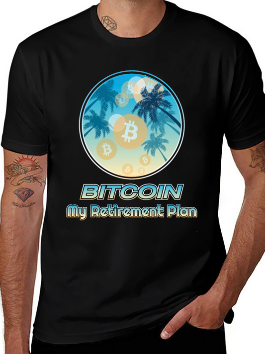 Bitcoin Retirement Plan Black T-Shirt