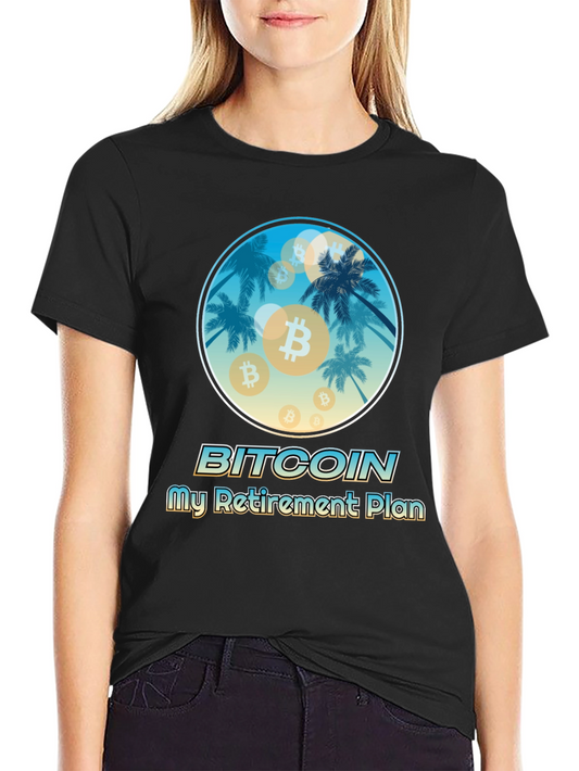 Bitcoin Retirement Plan Black T-Shirt