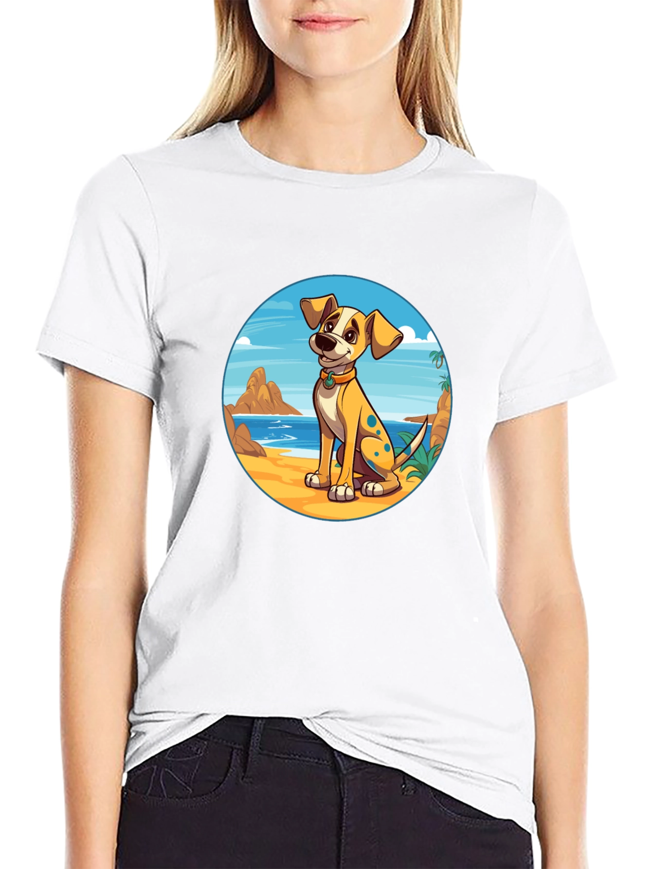 Dog Beach Graphic Tee -  Casual Comfort