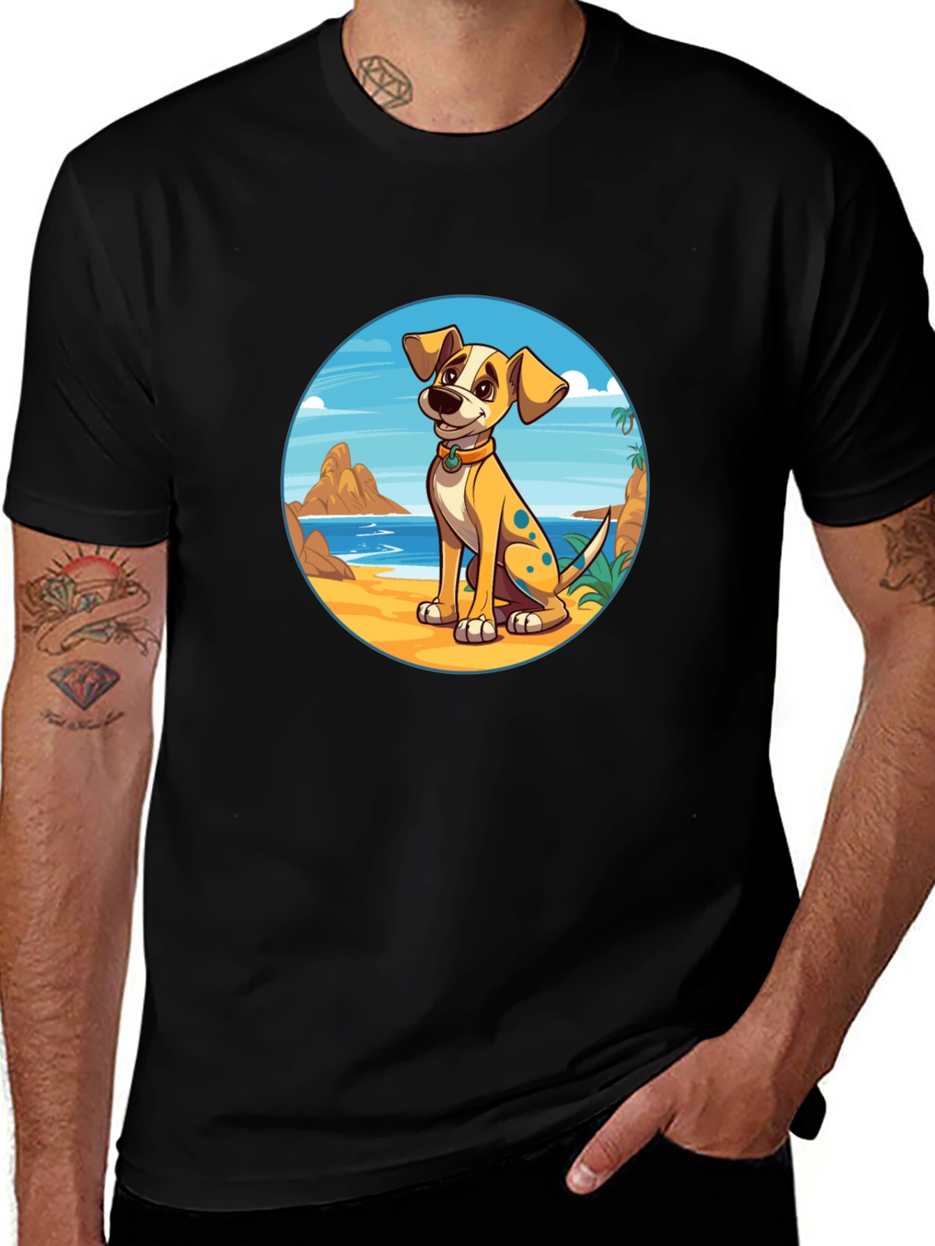 Dog Beach Graphic Tee -  Casual Comfort