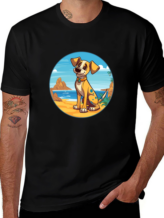 Dog Beach Graphic Tee -  Casual Comfort