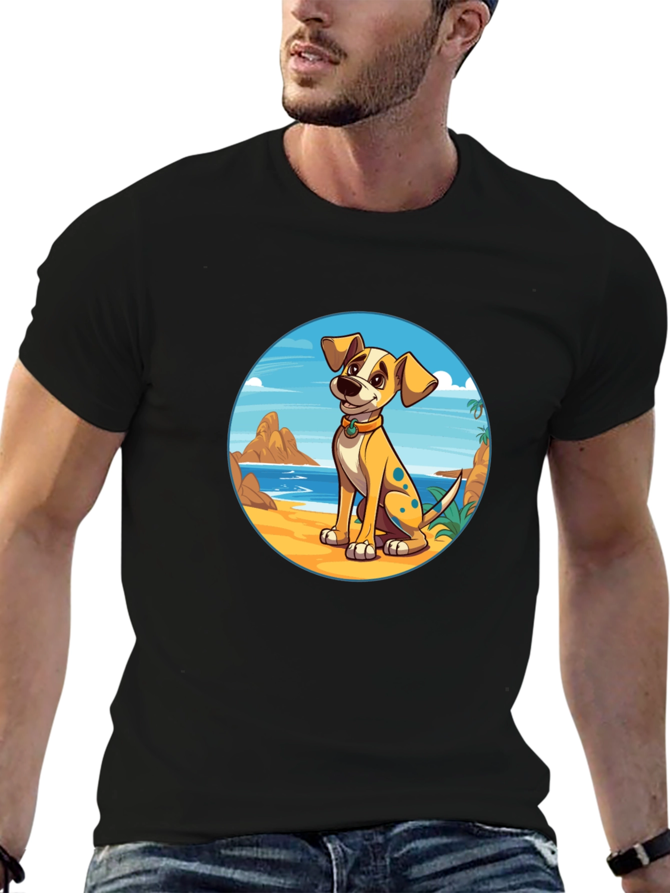 Dog Beach Graphic Tee -  Casual Comfort