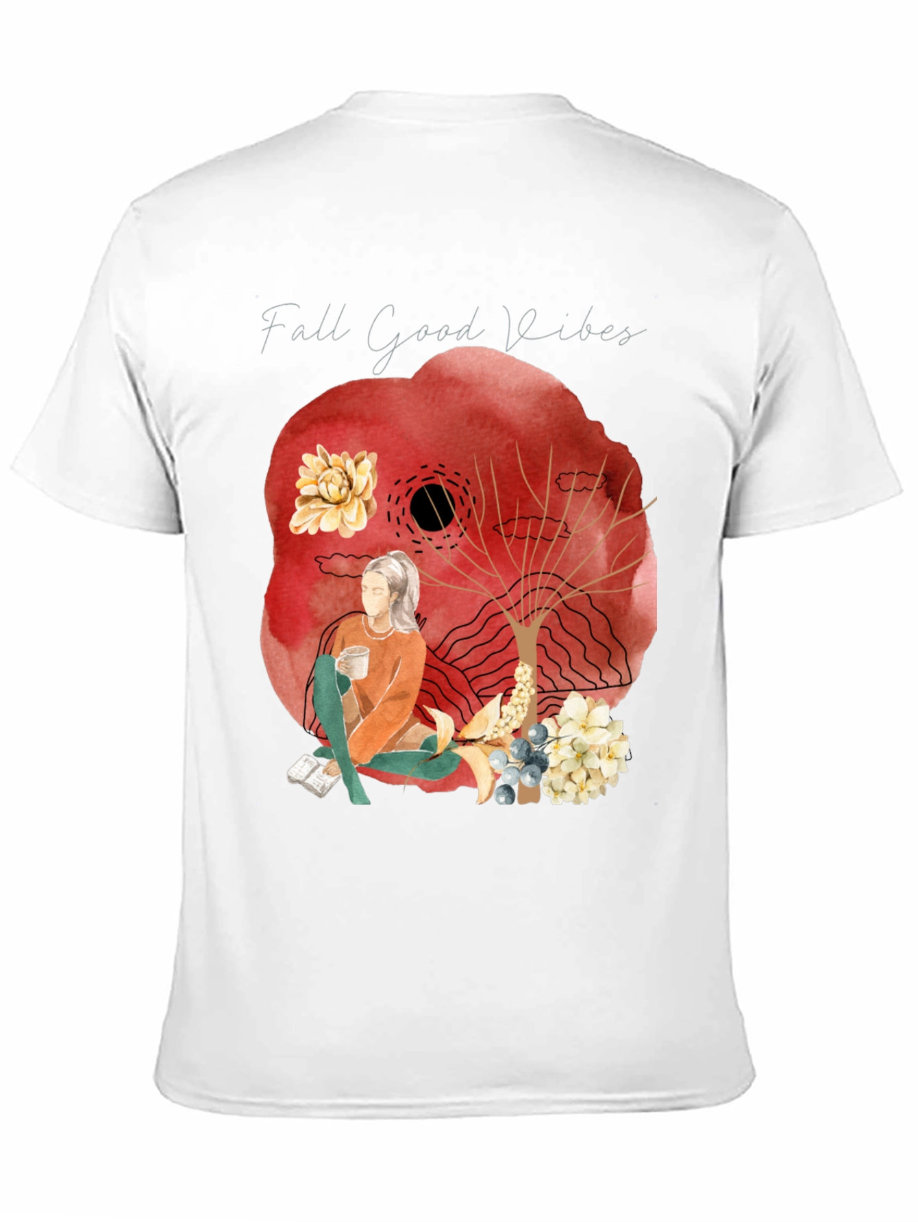 Fall Good Vibes Graphic Tee - Cozy Autumn Style