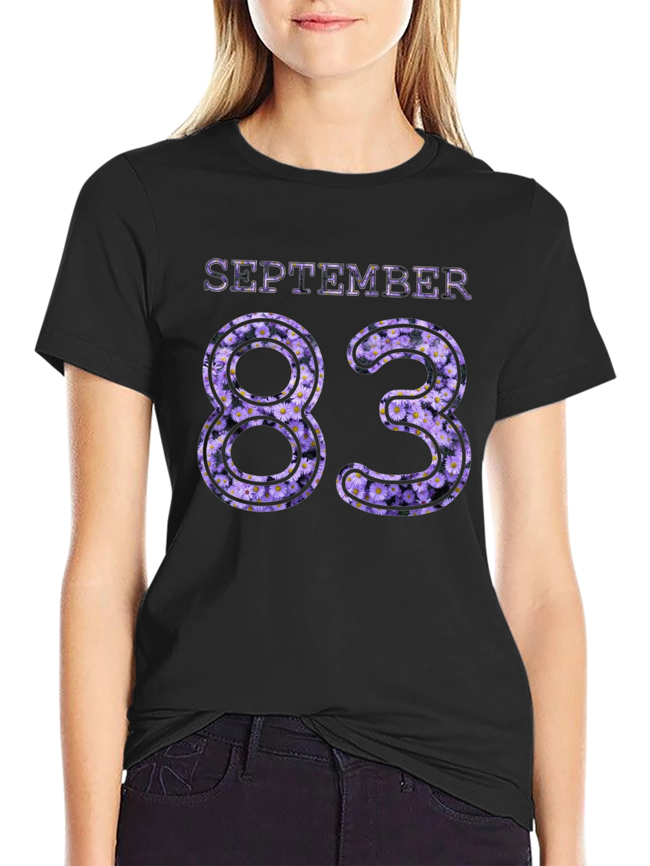September 83 Floral Birthday Tee