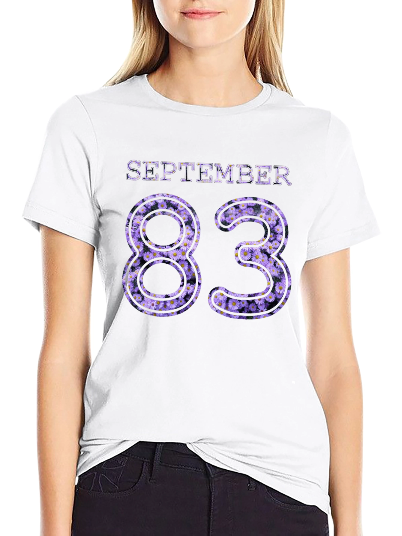 September 83 Floral Birthday Tee