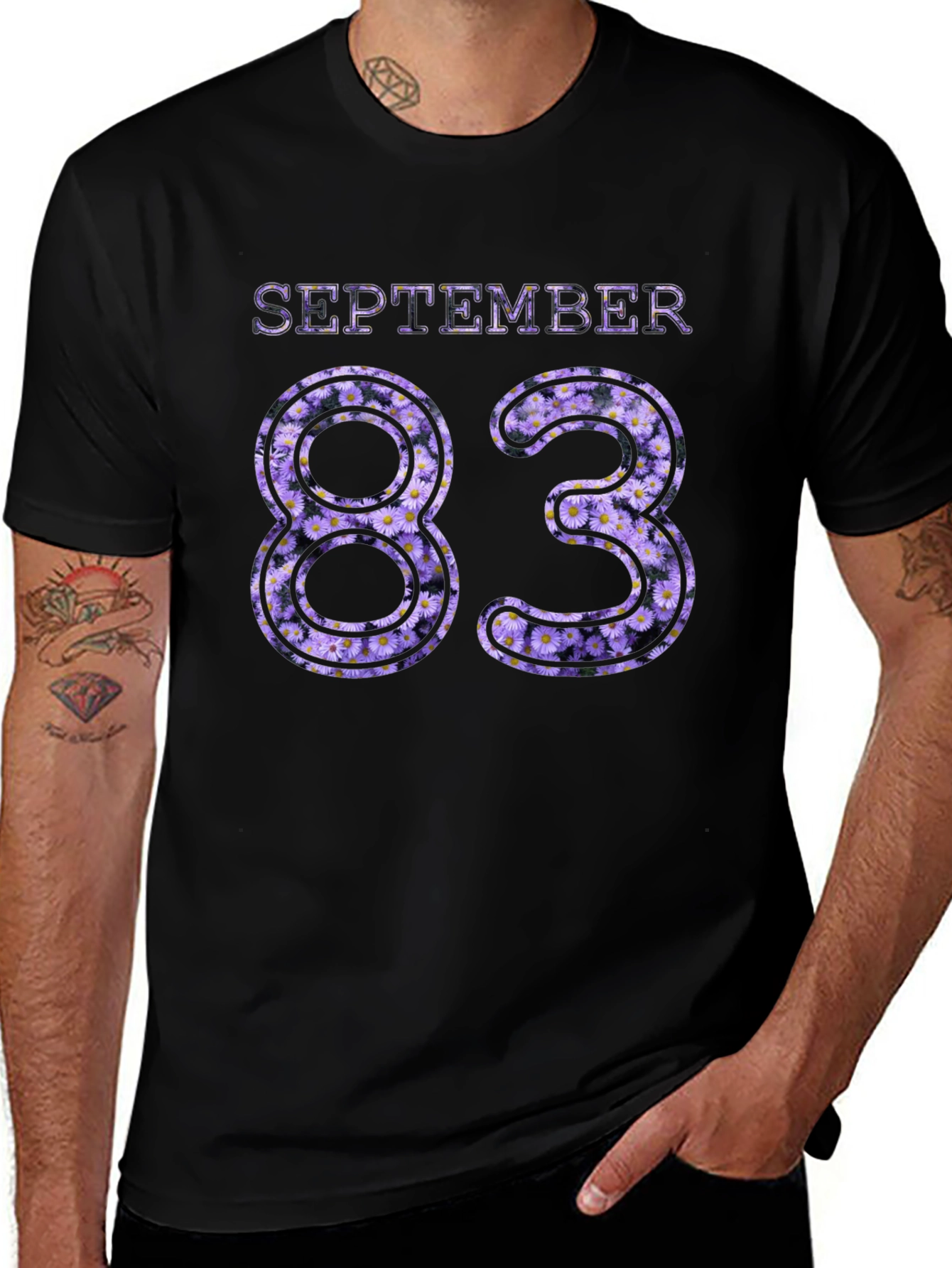 September 83 Floral Birthday Tee