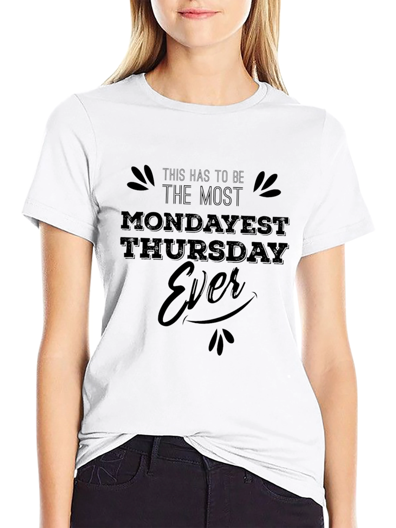 Mundayest Thursday Ever Black Graphic Tee