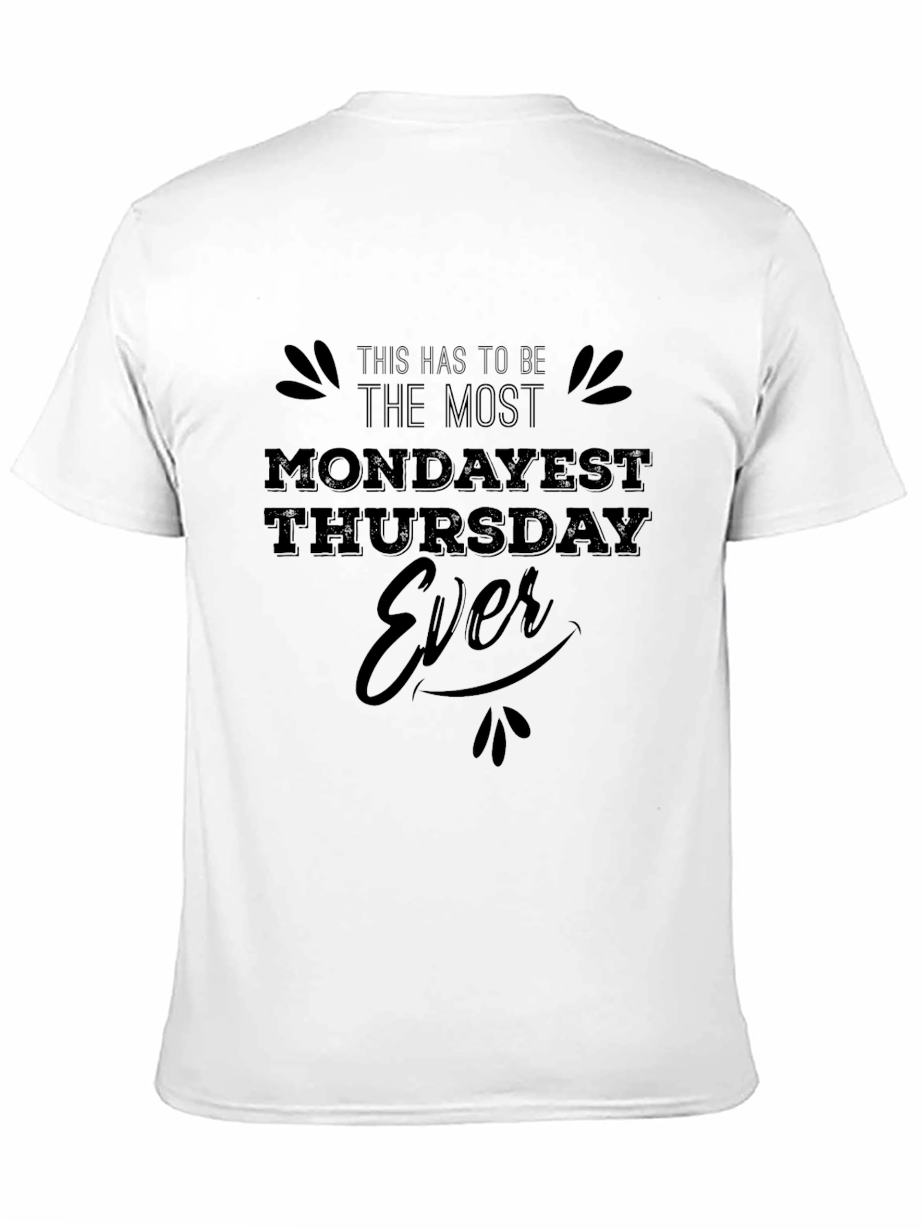 Mundayest Thursday Ever Black Graphic Tee