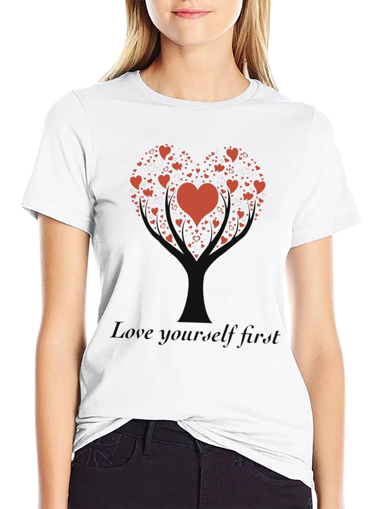 Heart Tree Graphic T-Shirt