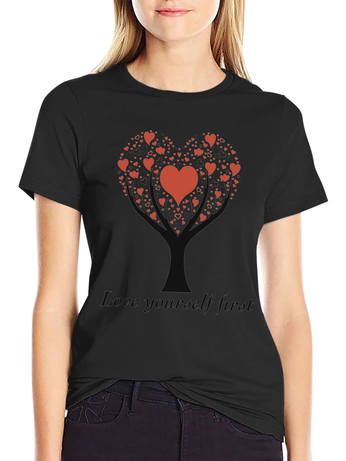 Heart Tree Graphic T-Shirt