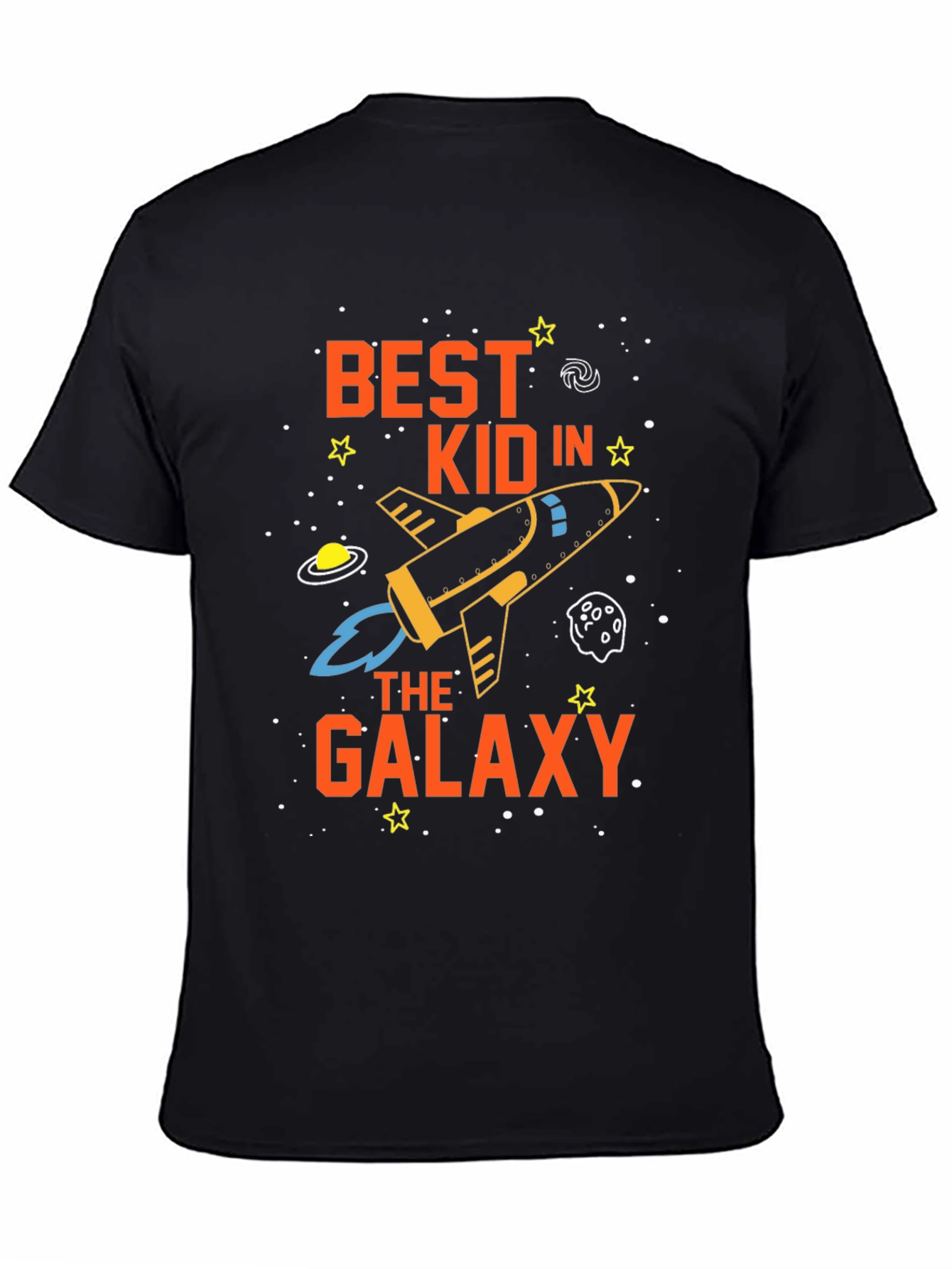 Best Kid in the Galaxy Black Graphic Tee Shirt