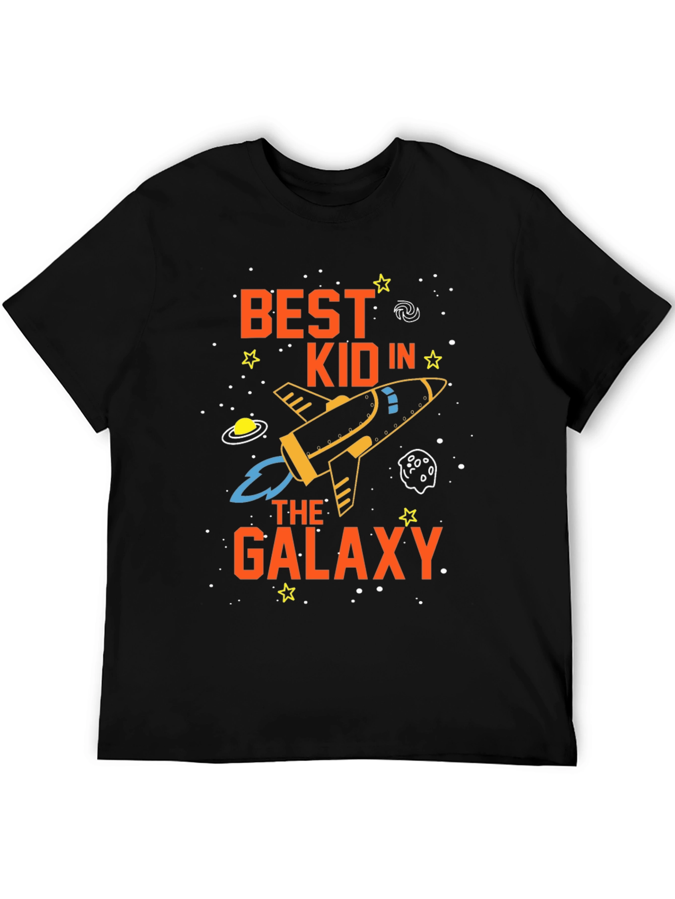 Best Kid in the Galaxy Black Graphic Tee Shirt