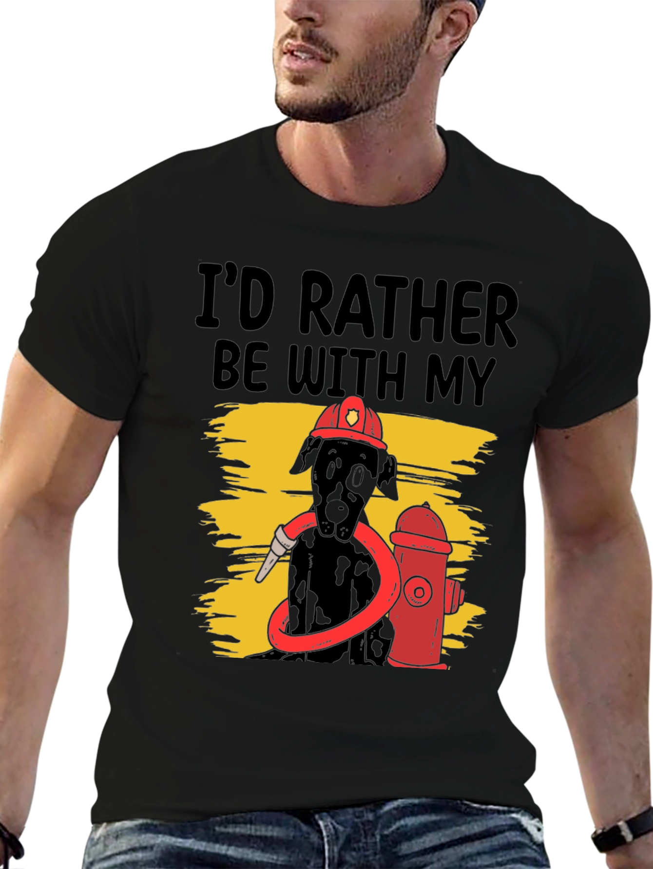 Dog Firefighter Graphic Tee