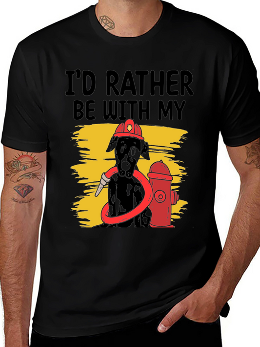 Dog Firefighter Graphic Tee