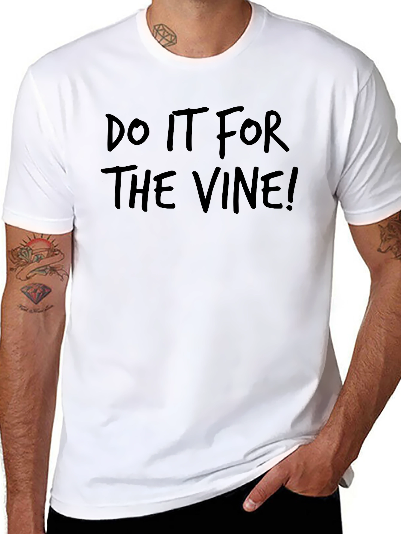 Do It For The Vine! Black Graphic Tee