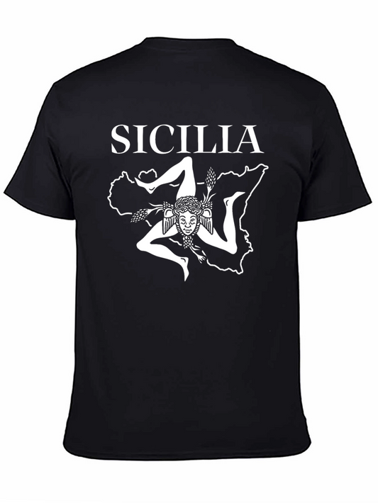 Sicilia Trinacria Black T-Shirt