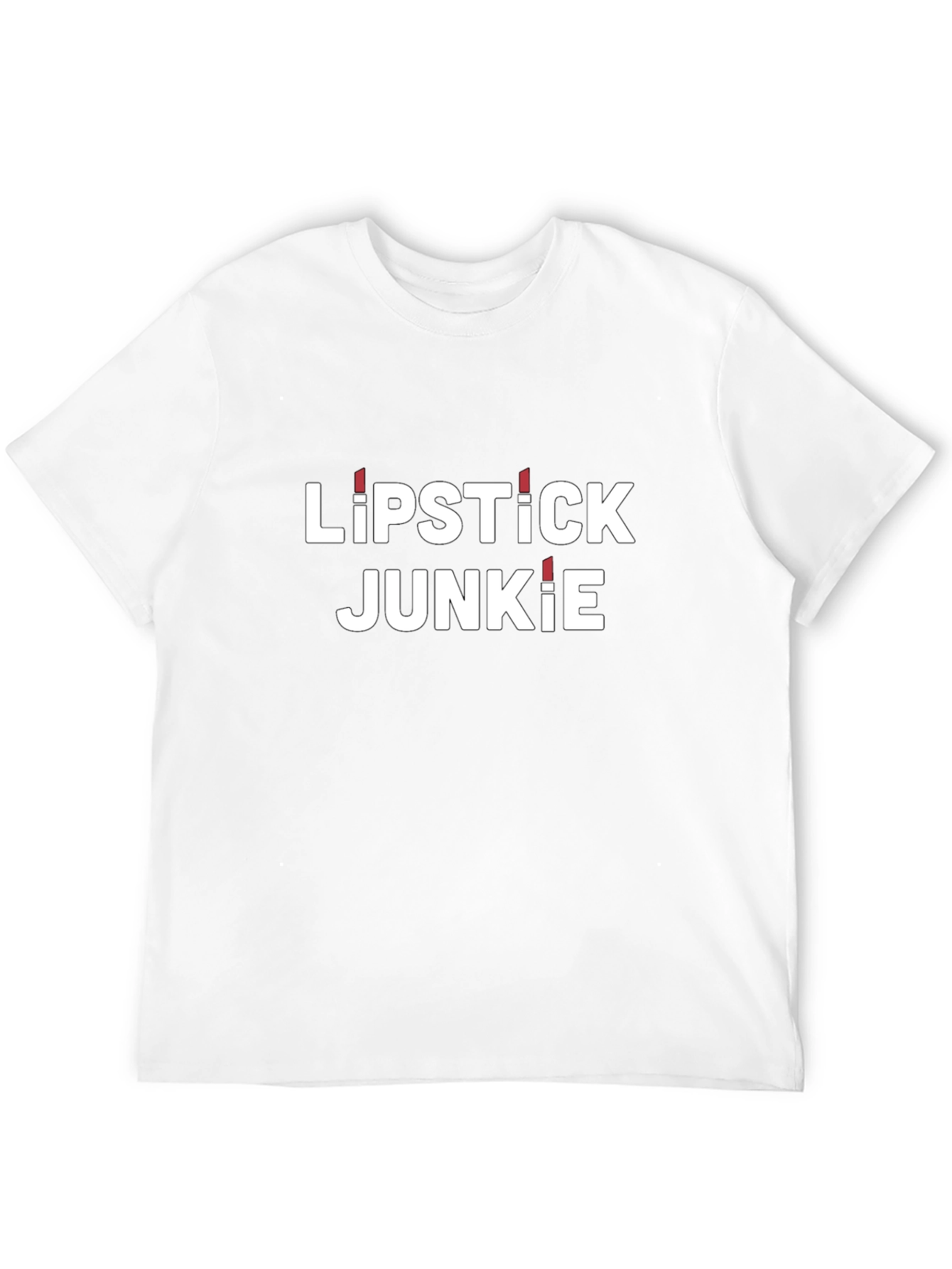 Lipstick Junkie Black Graphic Tee