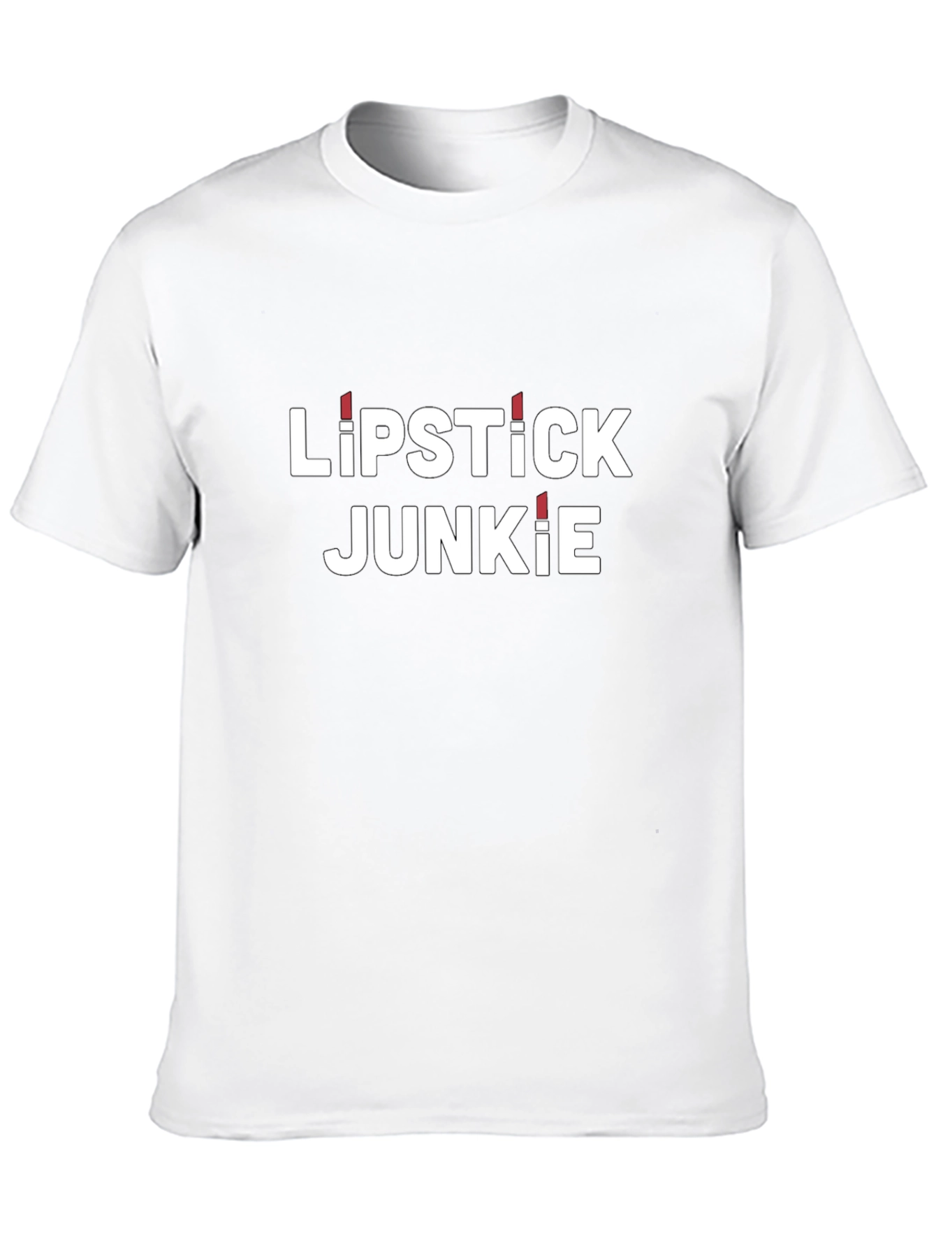 Lipstick Junkie Black Graphic Tee